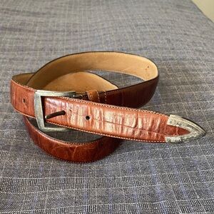 Perry Ellis Brown Leather Belt